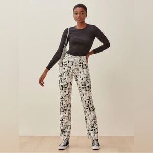 Reformation comic book print jeans | size 26